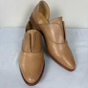 Nisolo Tan Emma D'Orsay Oxford Slip On Shoes Womens Size 6.5 Leather NWOB Luxe